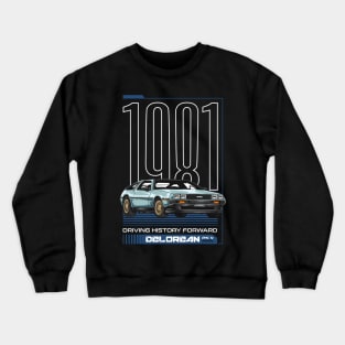 SciFi Delorean Car Crewneck Sweatshirt